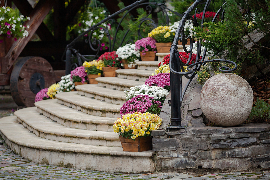 Fall Starts at the Front Door: Refreshing Commercial Planters
